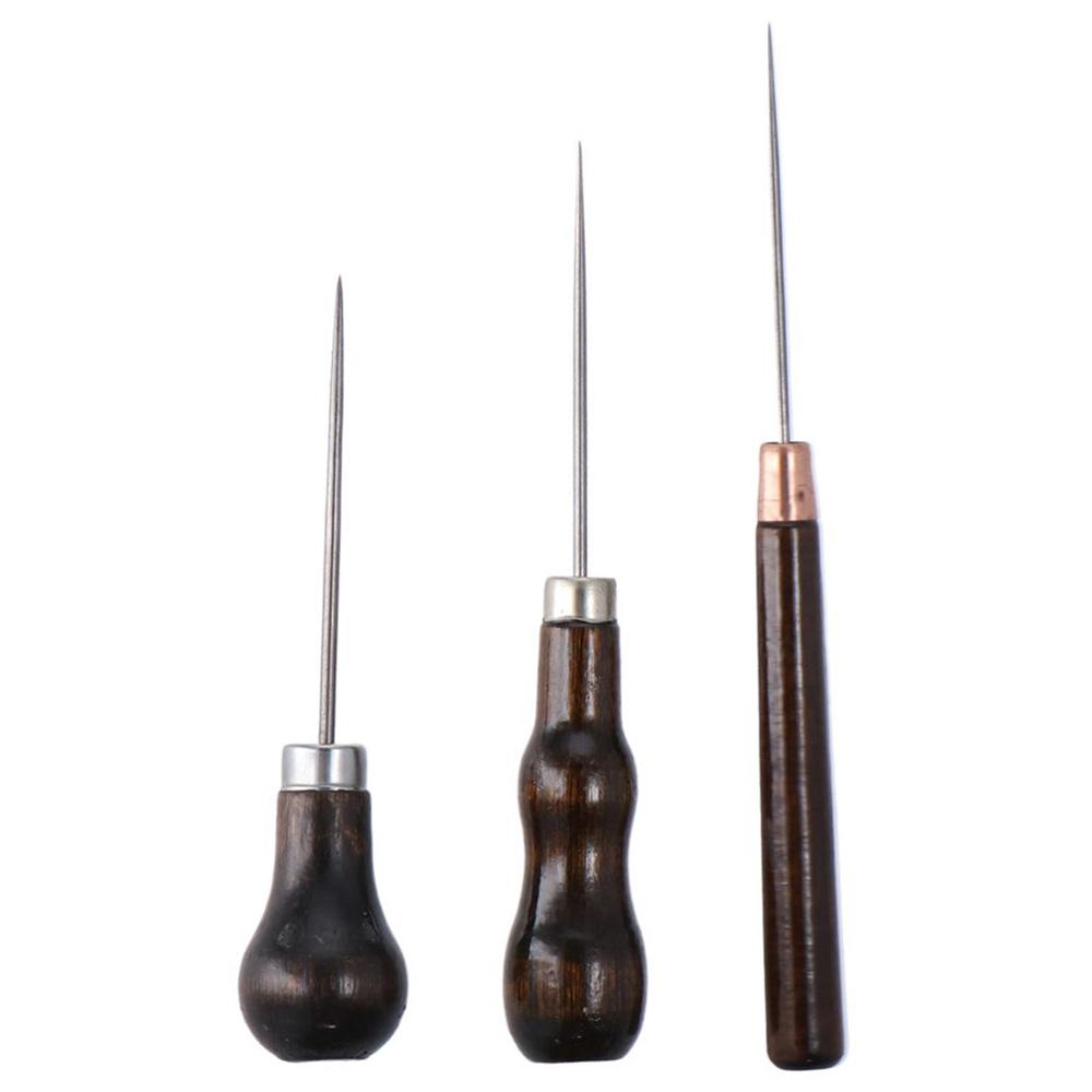 나무 손잡이 스크래치 송곳 도구, 가죽 펀치 홀 공예, - Leatherworking Equipment 리뷰 및 가격