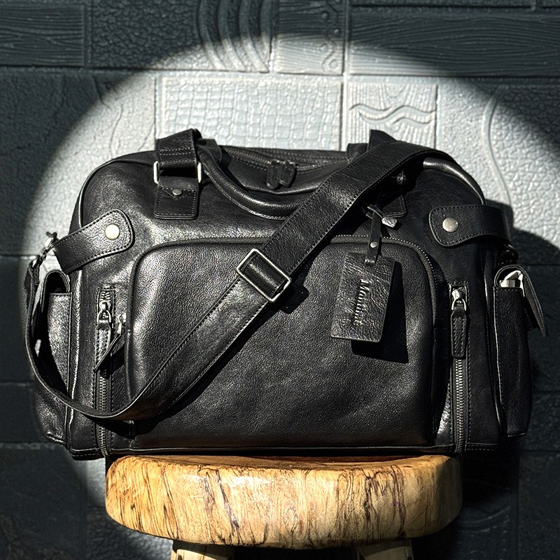 빈티지 식물성 무두질 가죽 지우개 남성용 가방, 캐주얼 - Leather Work Bag Men 리뷰 및 가격