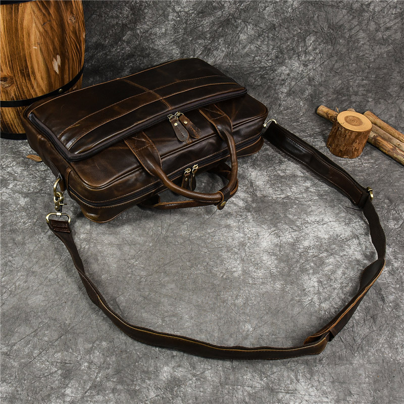 남성용 럭셔리 정품 가죽 핸드백, 여행 서류 가방, 남 - Leather Work Bag Men 리뷰 및 가격