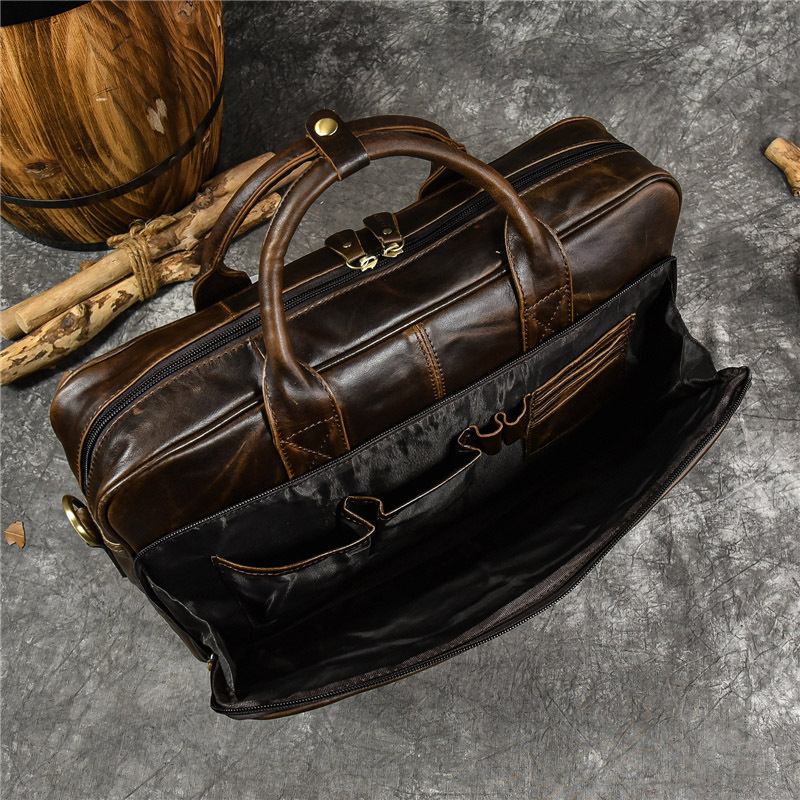 남성용 럭셔리 정품 가죽 핸드백, 여행 서류 가방, 남 - Leather Work Bag Men 리뷰 및 가격