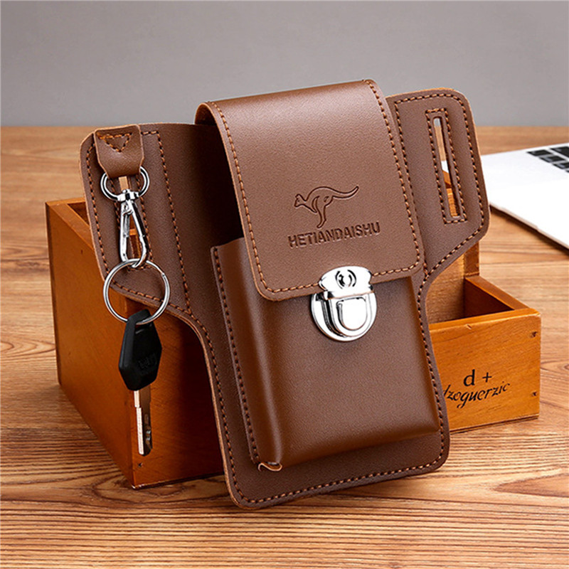 남성용 폰 벨트 가방, 휴대폰 루프 홀스터, 폰 파우치 - Leatherwork Belt 리뷰 및 가격
