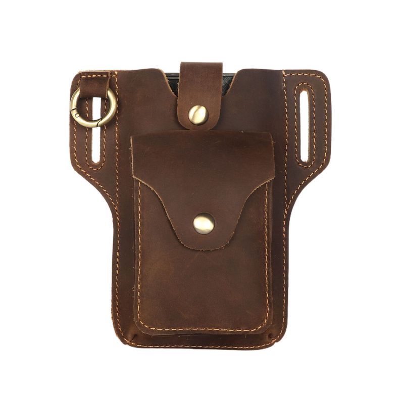 신형 남성용 가죽 휴대폰 지갑, 최고급 소가죽, 야외  - Leather Work Bag Men 리뷰 및 가격