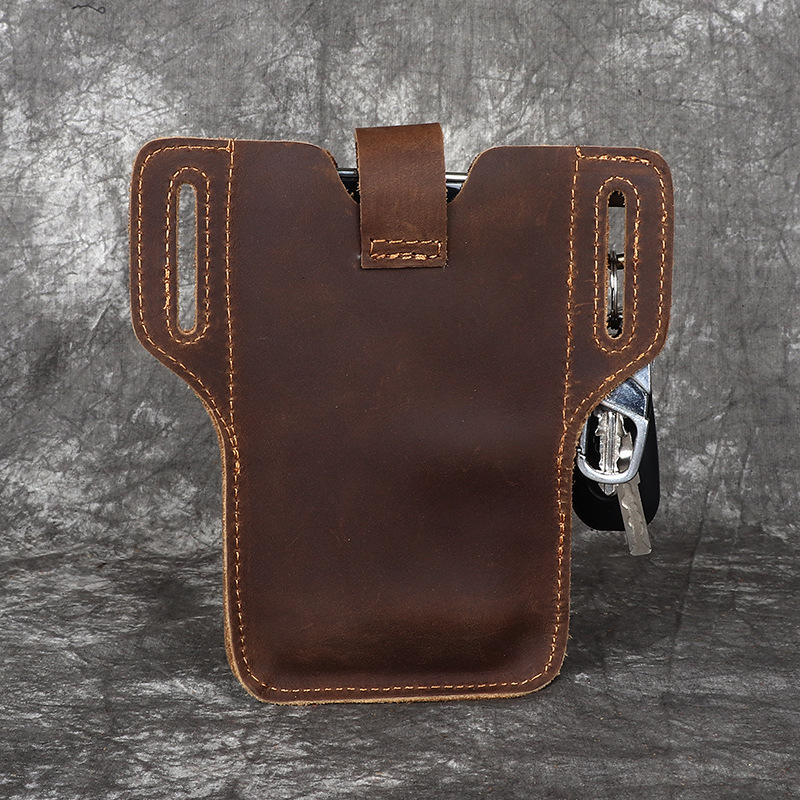 신형 남성용 가죽 휴대폰 지갑, 최고급 소가죽, 야외  - Leather Work Bag Men 리뷰 및 가격