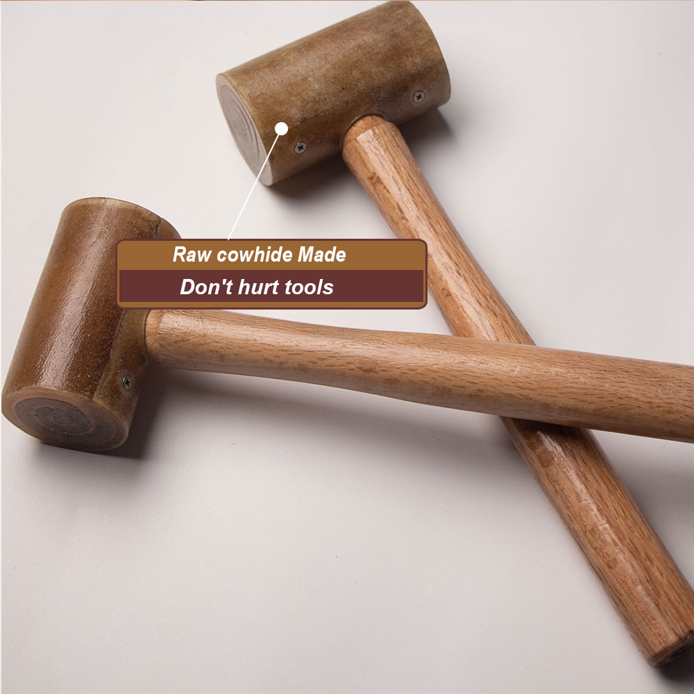가죽 공예용 원형 망치, DIY 공예용 소가죽 펀치,  - Mallet Rawhide Craft 리뷰 및 가격